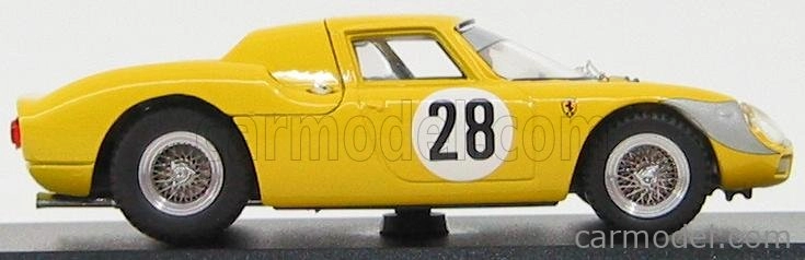 Najlepší model Ferrari 250 Lm N 28 1000km Parigi 1966 Gosselin - Noblet 1:43 Yellow