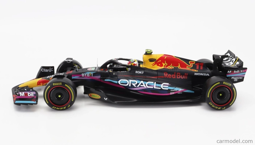 Bburago Red bull F1 Rb19 Team Oracle Red Bull Racing N 11 2nd Miami Gp 2023 Sergio Perez 1:18 Matt Blue