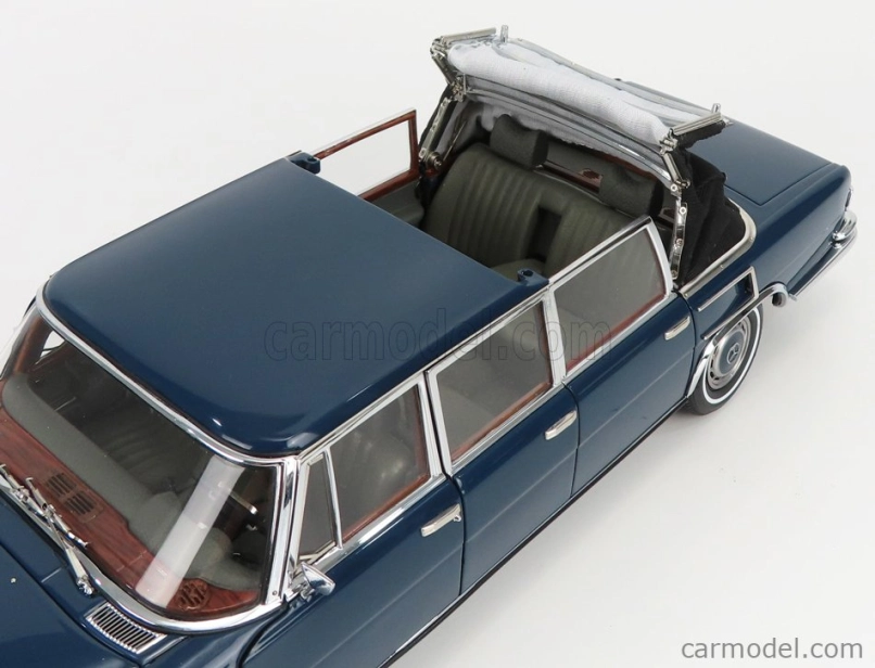 Cmc Mercedes Benz S-class 600 Pullman (w100) Landaulet Soft-top Semiconvertible 1969 1:18 Modrá