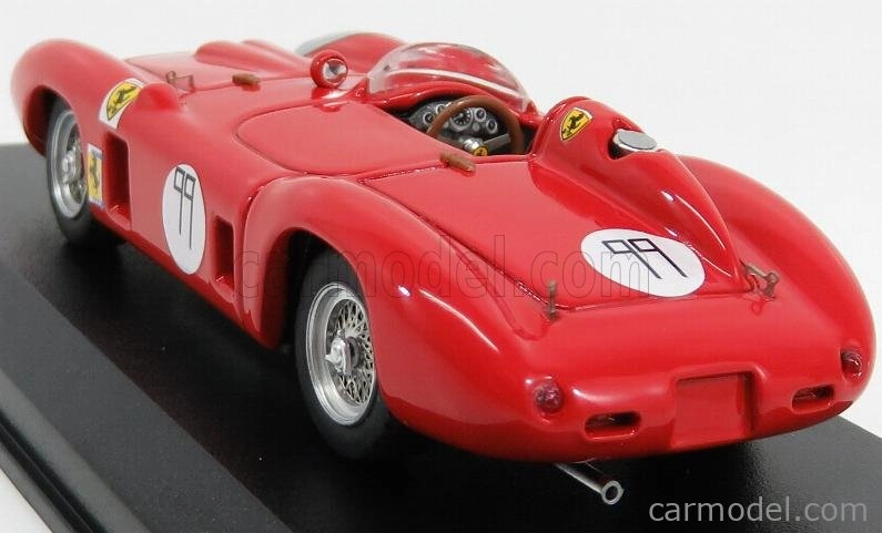 Art-model Ferrari 860 Monza N 11 2nd Bridgehampton 1958 B.grossman 1:43 Červená strieborná