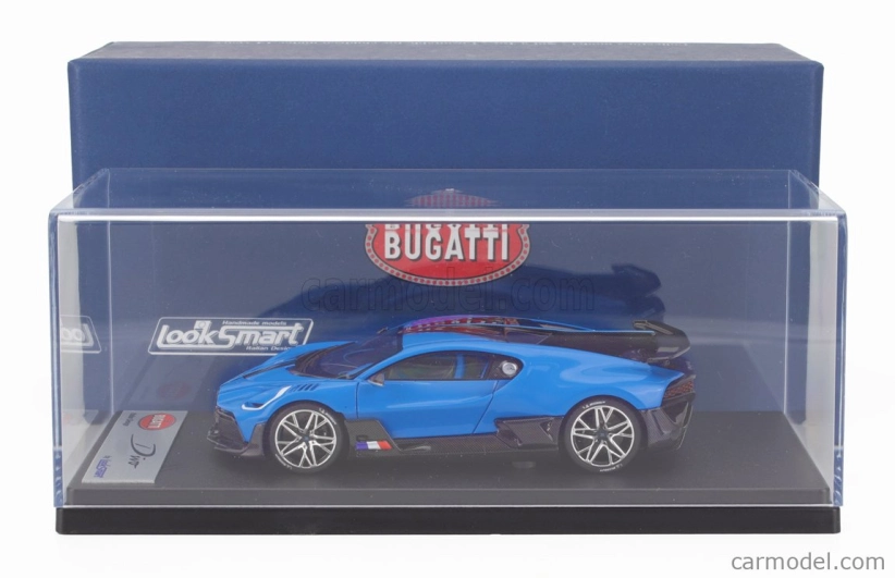 Looksmart Bugatti Divo 2020 1:43 Francouzská Závodní Modrá Lesklá Černá