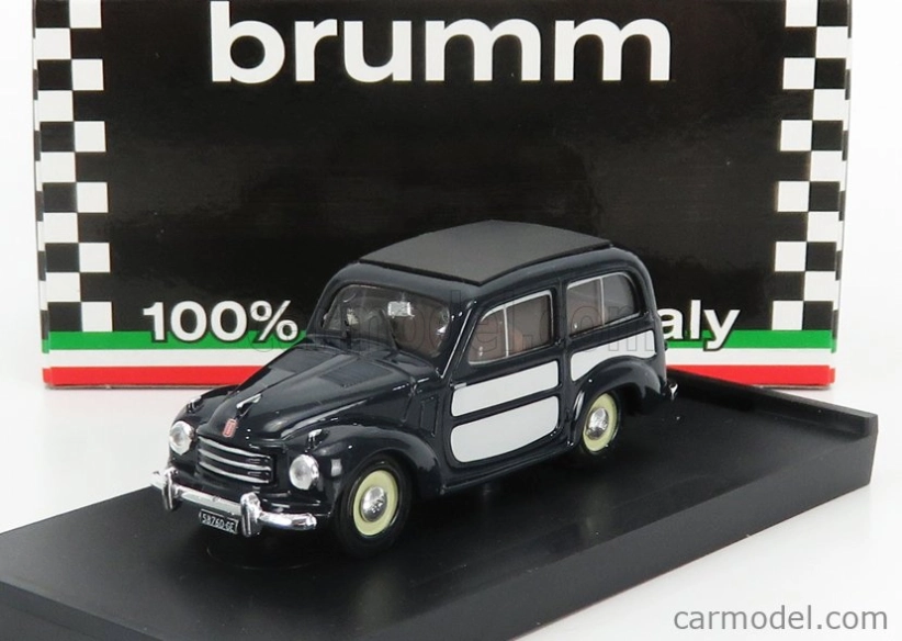 Brumm Fiat 500c Belvedere Chiusa 1951 1:43 modrá sivá