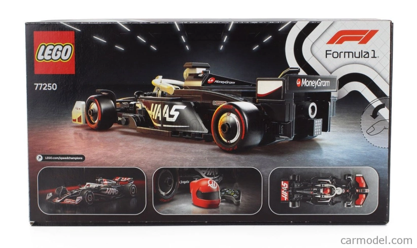 Lego Haas Lego Speed Champion - F1 Fw24 Team Moneygram Haas Season 2024 - 242 Pezzi - 242 Pcs Černá Bílá