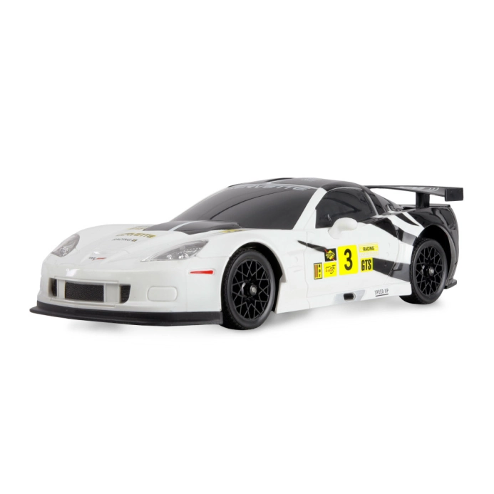 Corvette C6.R RC Drift Car 4WD LED 1:18 RTR licencovaná biela