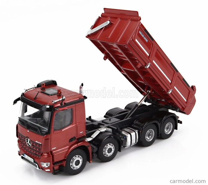 Nzg Mercedes benz Arocs 4151 8x4 Meiller Kipper Cassone Ribaltabile 4-assi 2019 1:50 Red Met