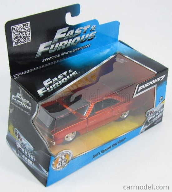 Jada Plymouth Dom's Charger Road Runner 1970 - Fast & Furious 7 2015 1:32 Měděná S Černou