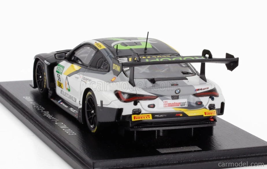 Spark-model BMW radu 4 M4 Gt3 N 56 Projekt Dtm 2023 Sandro Holzem 1:43 Biela čierna