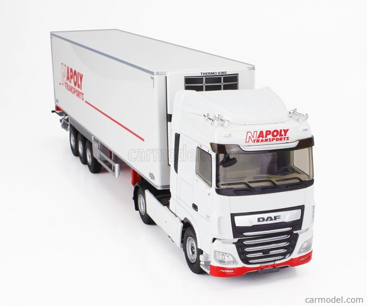 Eligor DAF Xf 460 My17 Truck Semi-frigo Napoly Transports 2017 1:43 Biela