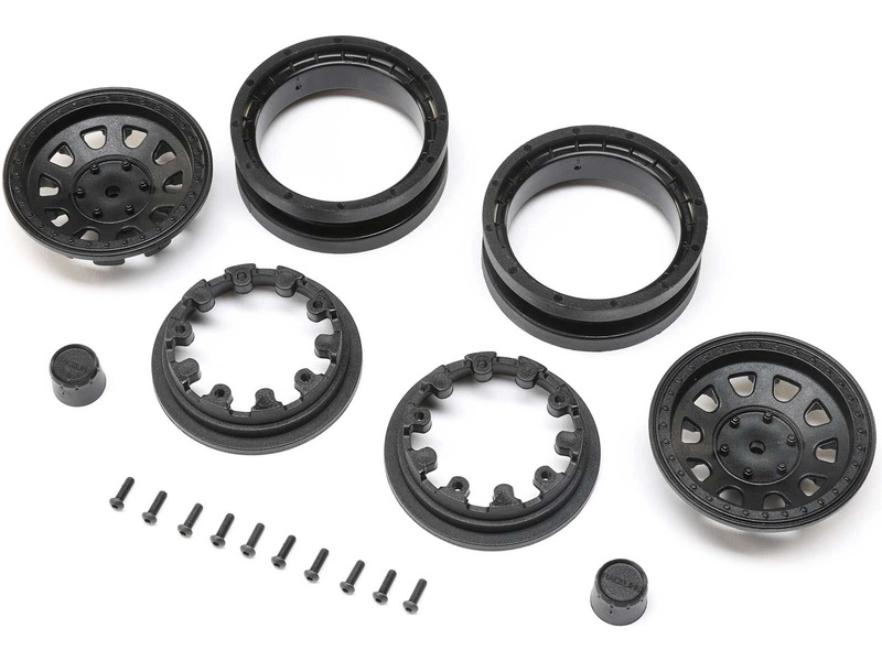 Disky Axial 1.9 Raceline Daytona Beadlock Black (2)