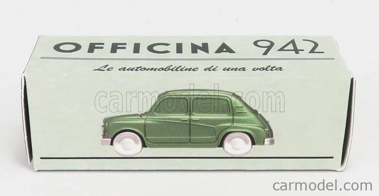 Officina-942 Fiat 600 Lucciola Carrozzeria Francis Lombardi 1957 1:76 Green Met