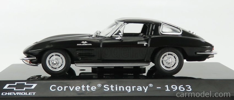 Edicola Chevrolet Corvette Stingray 1963 - Con Vetrina - S vitrínou 1:43 čierna