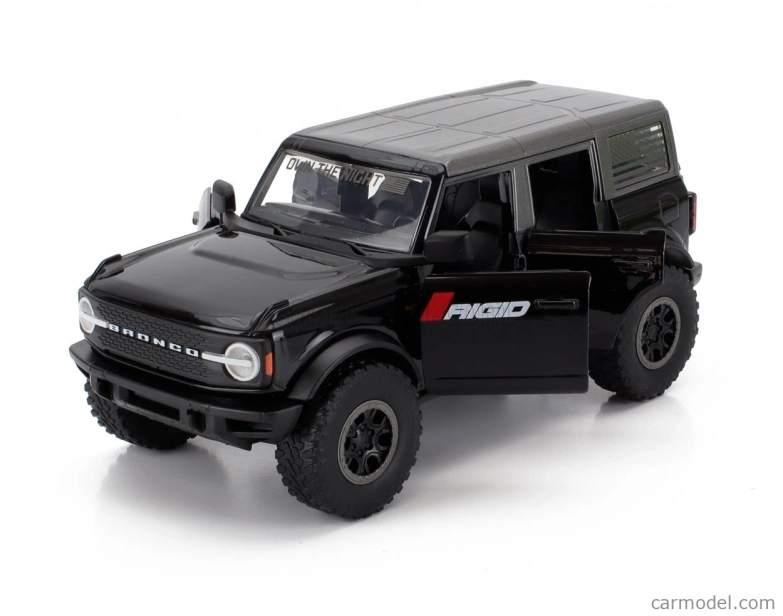 Jada Ford usa Bronco 2021 so sadou 4x pneumatík 1:24 čierno-sivá