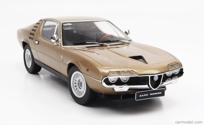 Alfa romeo Montreal Black Interior 1970 1:18 Brown Met