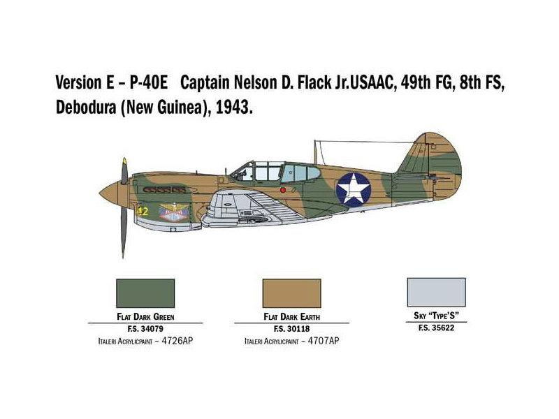 Italeri Curtiss P-40E/K Kittyhawk (1:48)