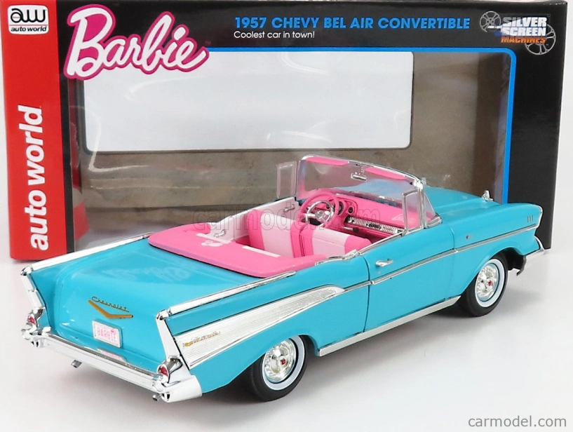 Autoworld Chevrolet Bel Air Cabriolet Open 1957 1:18 Aqua Blue