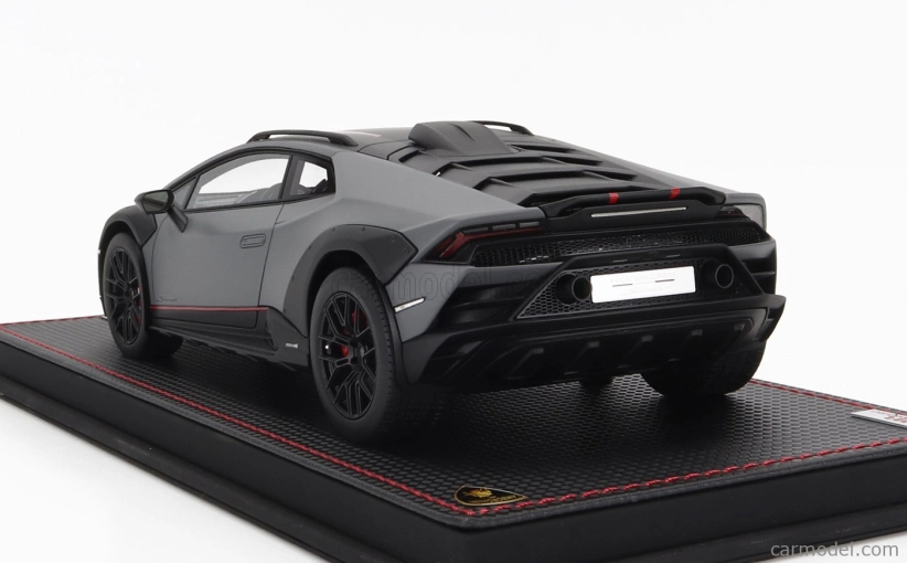 Mr-models Lamborghini Huracan N 63 Sterrato 2022 - Con Vetrina - With Showcase 1:18 Grigio Vulcano - Matná Šedá