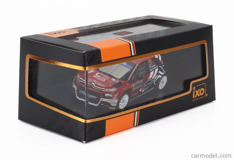 Ixo-models Citroen C3 Rally2 Team Aec Dg Sport N 21 Rally Montecarlo 2024 Nikolay Gryazin - Konstantin Aleksandrov 1:43 Červená Černá Bílá
