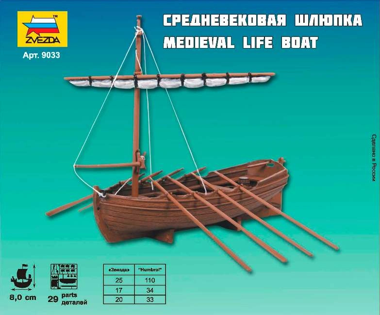 Zvezda Medieval Life Boat (1:72)