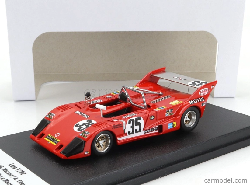 Trofeu Lola T292 Team George Morand N 35 Winner Class 24h Le Mans 1976 Francois Trisconi - Georges Morand - Andre Chevalley 1:43 Red