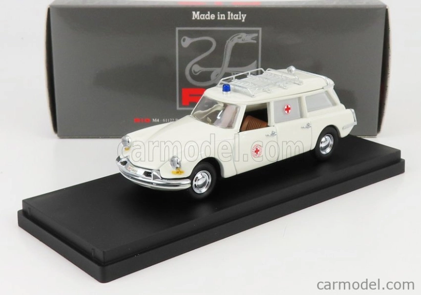 Rio-modely Citroen Id19 Break C.r.i. Croce Rossa Italiana 1958 - sanitka 1:43 biela