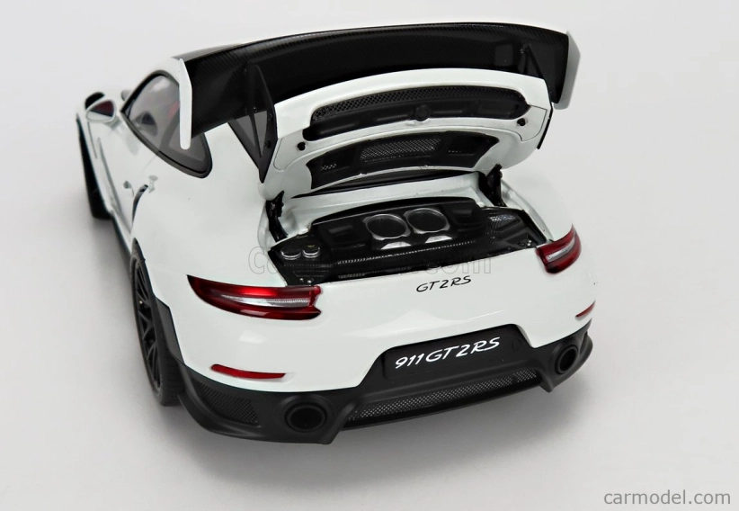 Autoart Porsche 911 991-2 Gt3 Rs Weissach Package 2019 - Black Rims 1:18 Bílá Černá