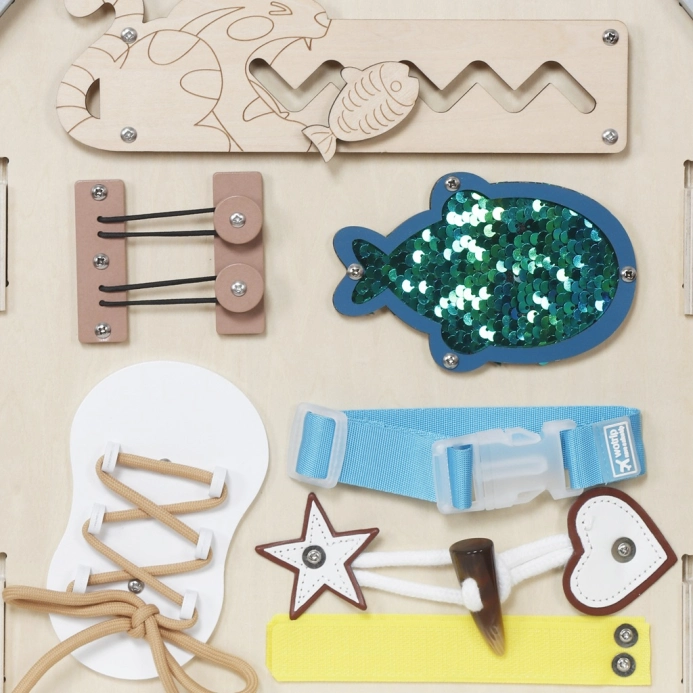 2Kids Toys Activity board Domček sivý