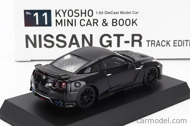 Kyosho Nissan Gt-r (r35) Track Edition Engineered By Nismo T-spec Coupe 2022 1:64 Black