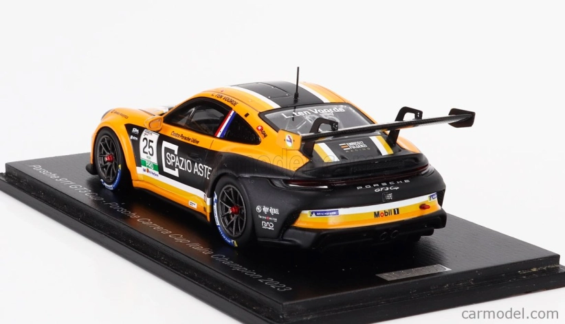 Spark-model Porsche 911 992 Gt3 Cup N 25 Porsche Carrera Cup Italy Champion 2023 Larry Ten Voorde 1:43 Oranžová Černá