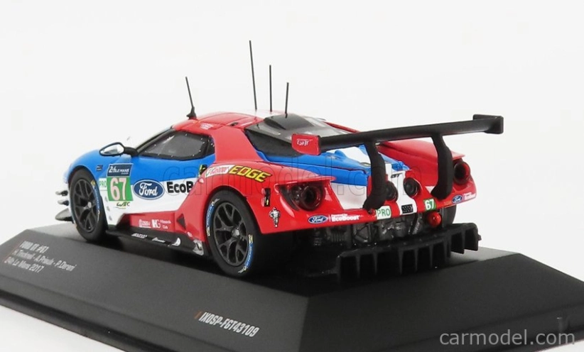 Ixo-models Ford usa Gt 3.5l Turbo V6 Team Ford Chip Ganassi Uk N 67 Lmgte Pro 2nd 24h Le Mans 2017 H.tincknell - A.priaulx - P.derani 1:43 Červená modrá biela