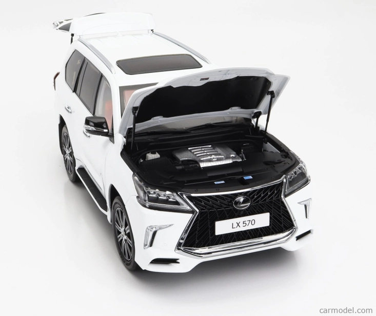 Lcd-model Lexus Lx570 2022 1:18 Bílá
