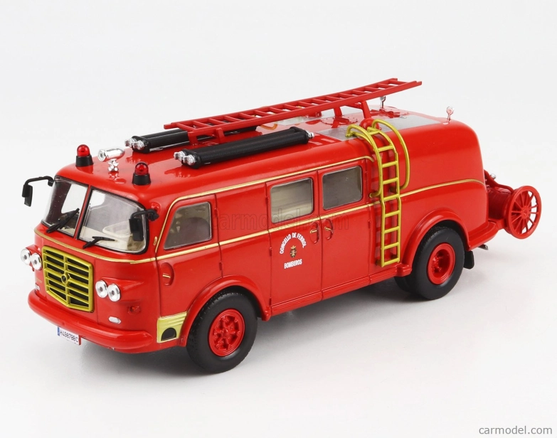 Edicola Pegaso Z-203 Tanker Truck Mofletes Španielsko 1960 1:43 Červená