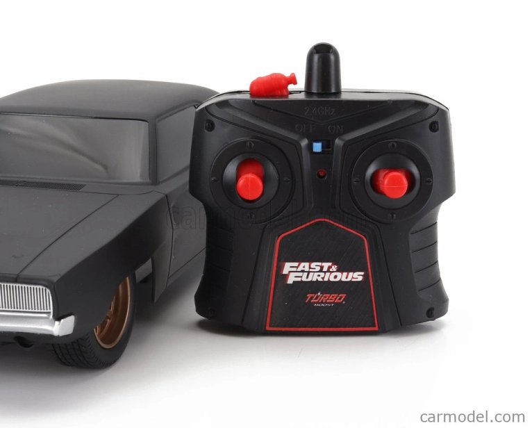 Jada Dodge Dom's Dodge Charger R/t 1968 - Fast & Furious 9 1:16 Matt Black