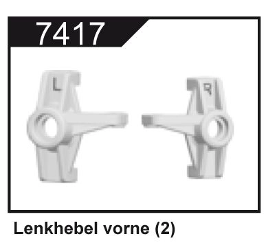 Součást předních těhlic (2 ks) pro Z06 Evolution, 3120 DF Models, 144001 WL Toys
