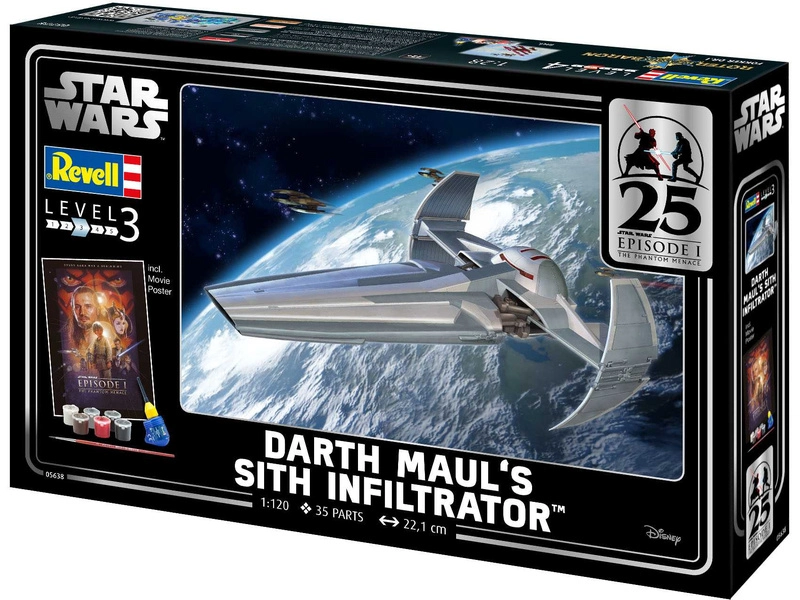 Revell SW EP1 Darth Maul's Sith Infiltrator (1:120) (darčeková súprava)