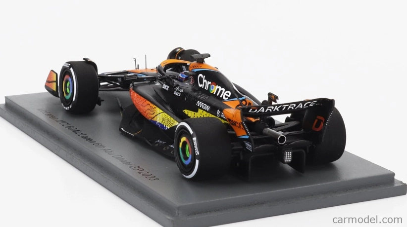 Spark-model Mclaren F1 Mcl60 Team Mclaren N 81 6th Abu Dhabi Gp 2023 Oscar Piastri 1:43 Orange Blue Black