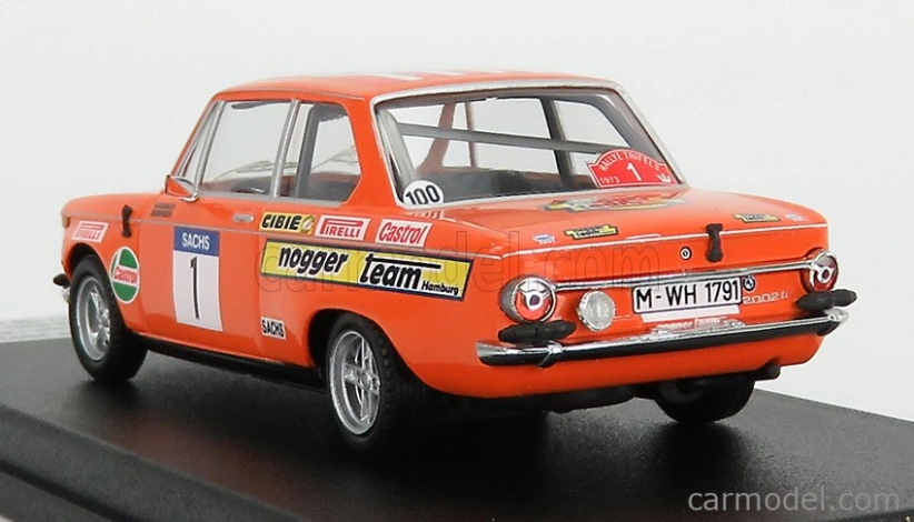 Trofeu BMW 2002 (night Version) N 1 Rally Trifels 1973 R.hainbach - W.biebinger 1:43 Orange