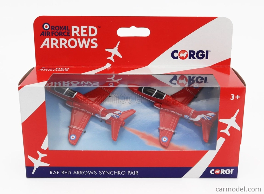 Corgi Airplane Set 2x Red Arrows Hawk Raf Royal Air Force  2019 1:100 Red