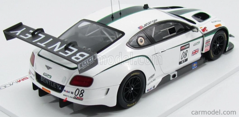 Truescale Bentley Continental V8 Gt3 Team Dyson Racing N 8 3rd Sonoma Gp Grand Prix 2014 B.leitzinger 1:18 Biela