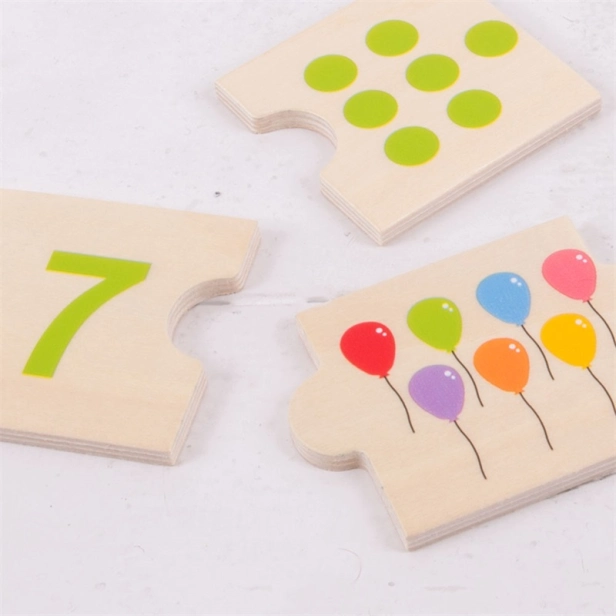 Bigjigs Toys Vzdelávacie počítanie puzzle