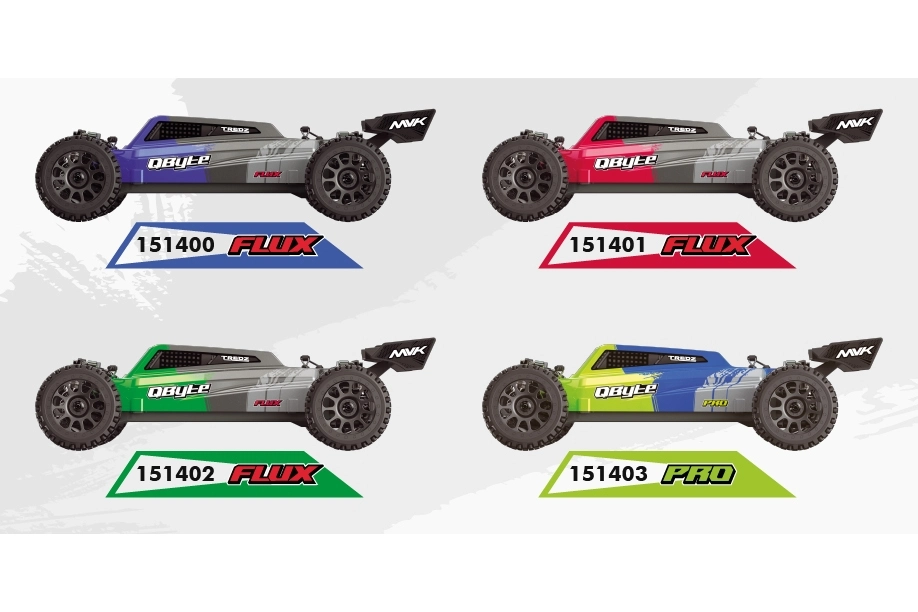 Buggy QByte XB Flux 1/12 – červená