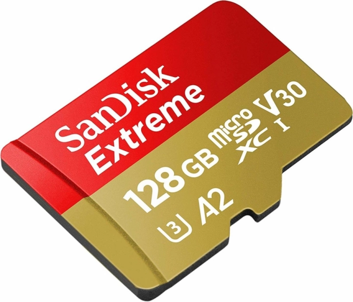 SanDisk MicroSDXC 128GB Extreme A2 UHS-I (V30) U3 + SD adaptér