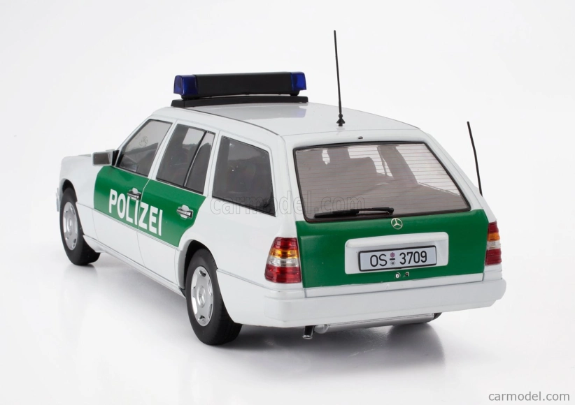 Triple9 Mercedes Benz E-class (s124) T-model Sw Station Wagon Polizei 1995 1:18 Bielozelený