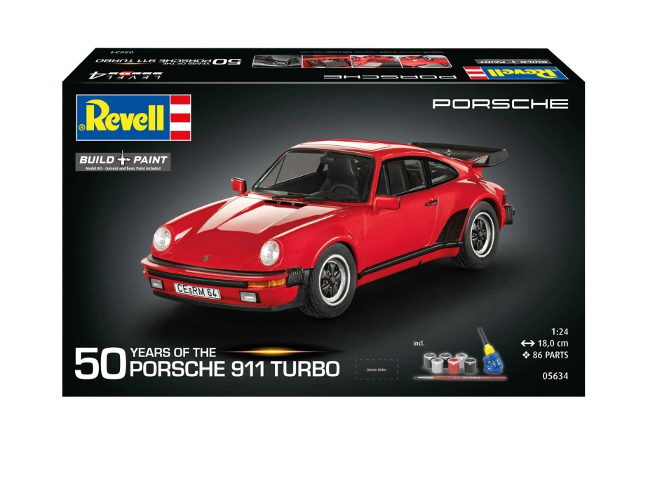 Revell Porsche 911 Turbo (50th Anniversary) (1:24) (darčeková súprava)