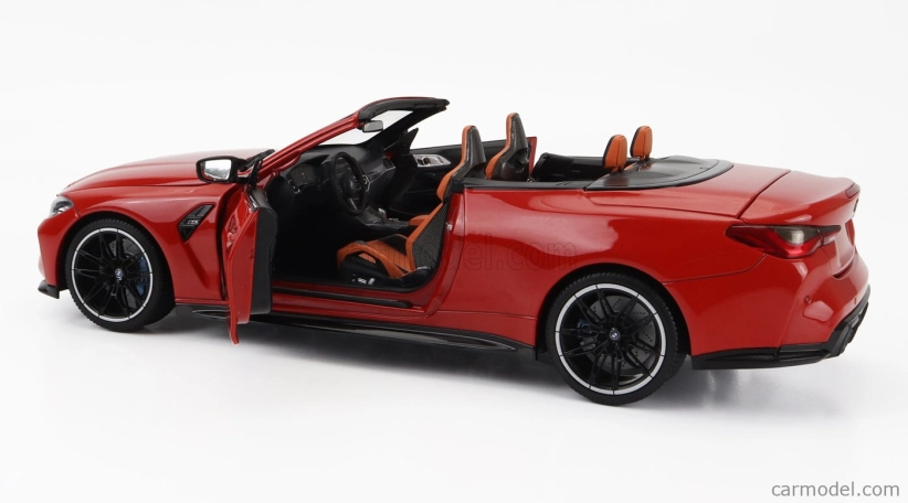 Minichamps BMW radu 4 M4 (g83) Cabriolet 2020 1:18 červená