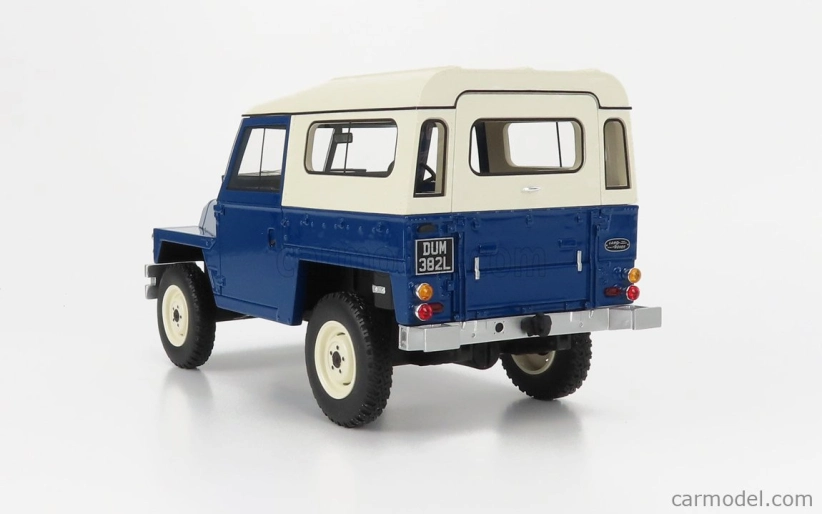 Bos-models Land rover Land 90 Ii Series Lightweight Soft-top Closed 1973 1:18 Blue White