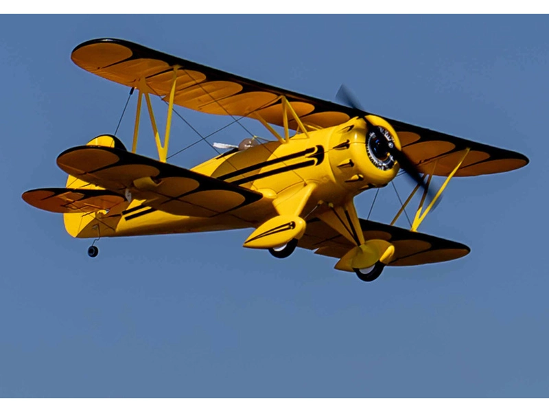 RC letadlo E-flite Waco 0.55m SAFE Select BNF Basic, žlutá