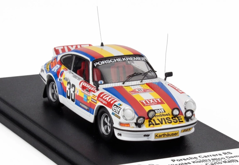 Trofeu Porsche 911 Carrera Rs Coupe (night Version) N 33 Rally Montecarlo 1976 Nicolas Koob - Nico Demuth 1:43 Různé