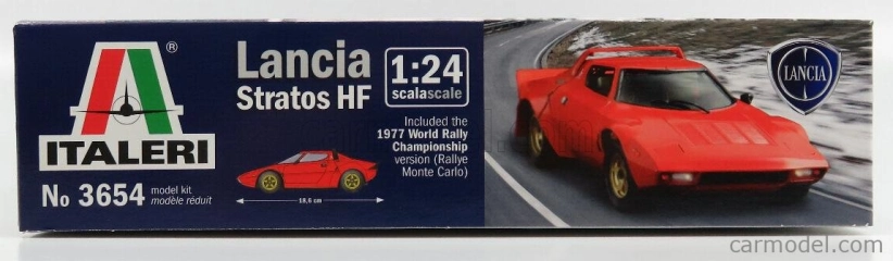 Italeri Lancia Stratos Hf Alitalia N 1 Winner Rally Montecarlo 1977 S.munari - S.maiga + Stratos Hf Street Version 1974 1:24 /