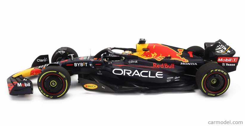 Minichamps Red bull F1 Rb18 Team Oracle Red Bull Racing N 1 Winner Abu Dhabi Gp Majster sveta 2022 Max Verstappen 1:18 Matná modrá žltá červená