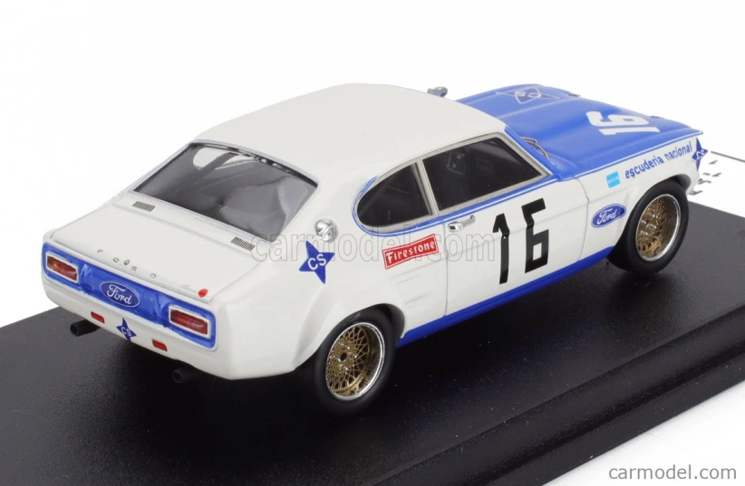 Trofeu Ford england Capri 2300 Gt N 16 Winner Rally Vila Real 1971 Jorge De Bragation 1:43 Bílá Modrá